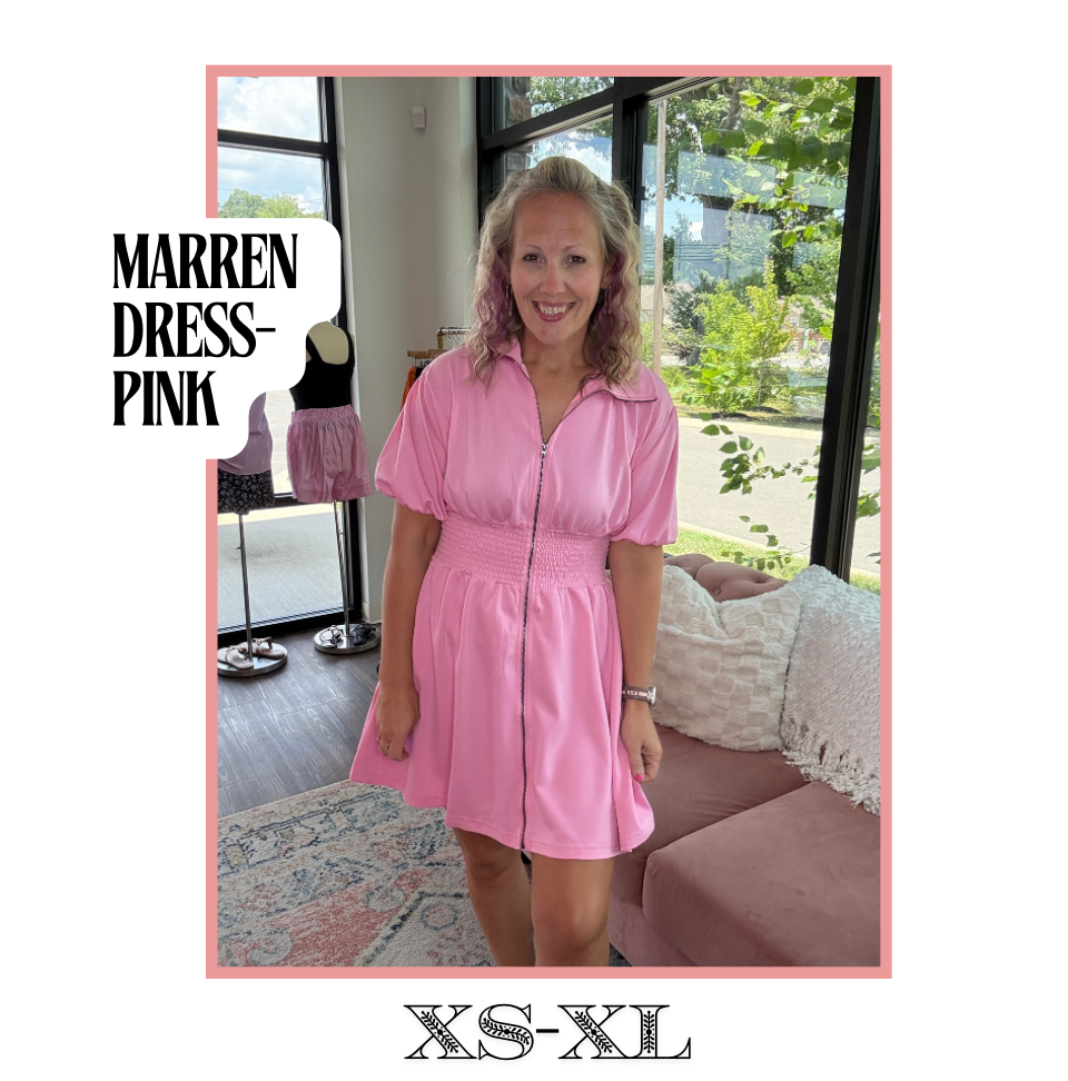 Marren Dress-Pink