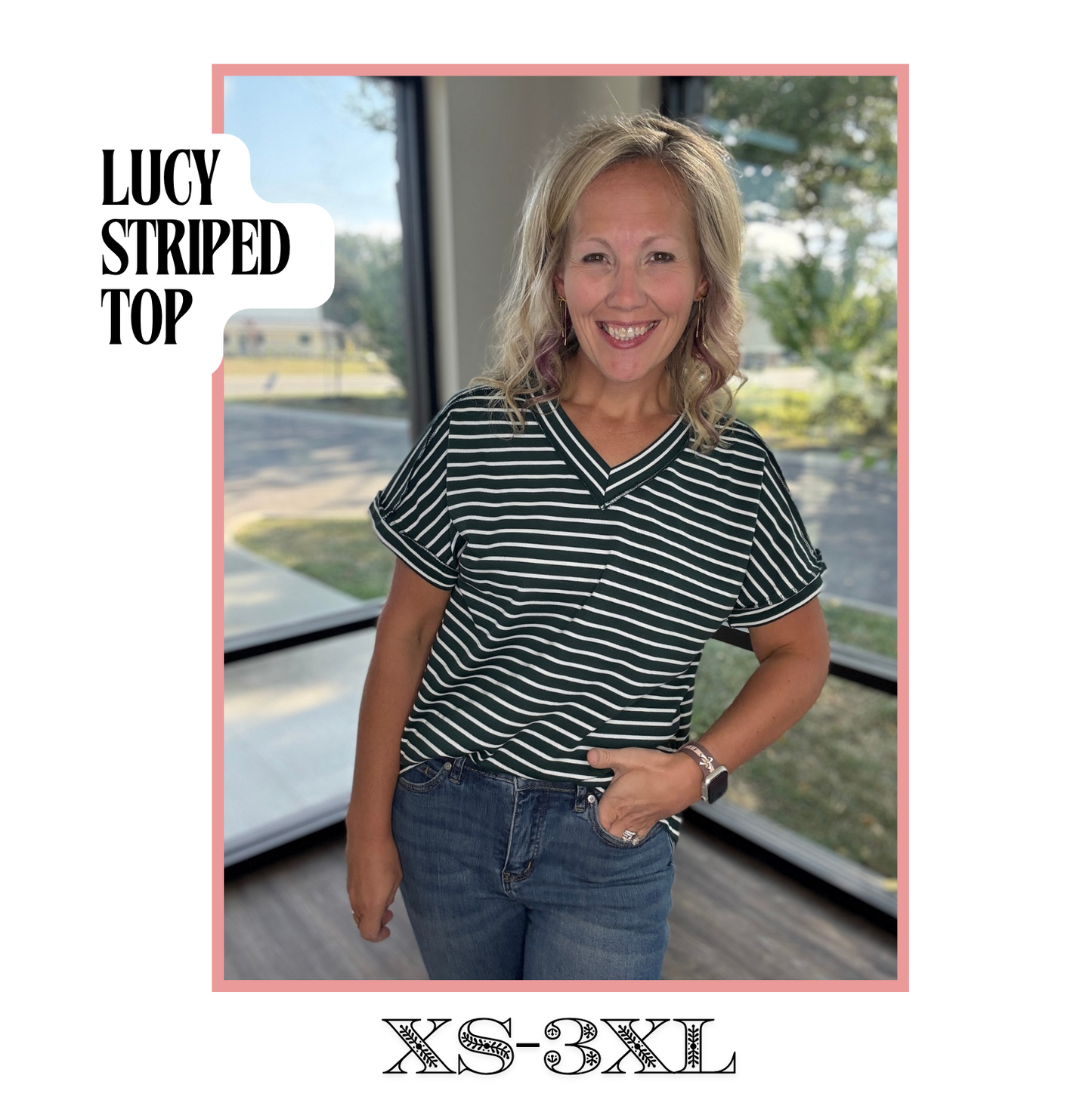 The Lucy Stripe Top