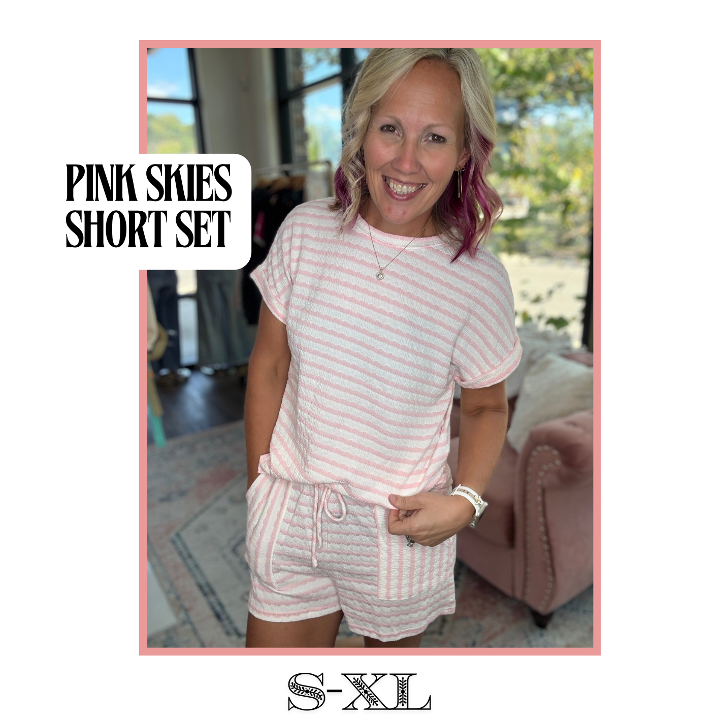 Pink Skies Short Set