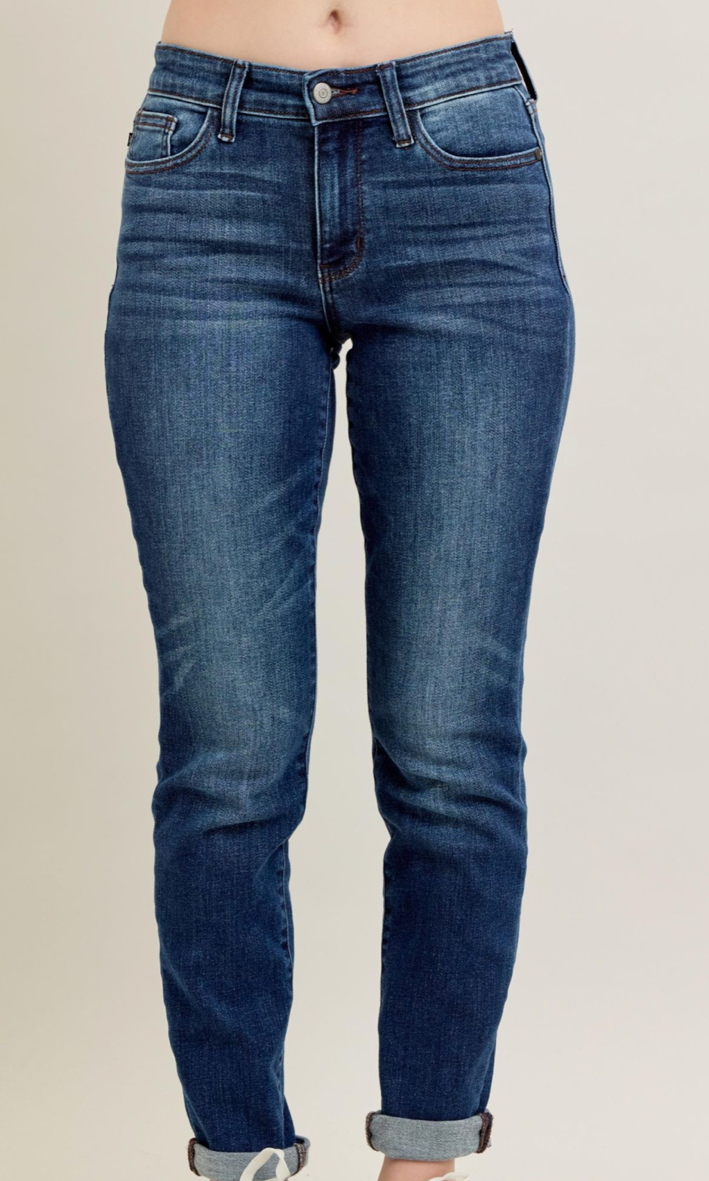 Dark & Daring Slim Cuff Jeans