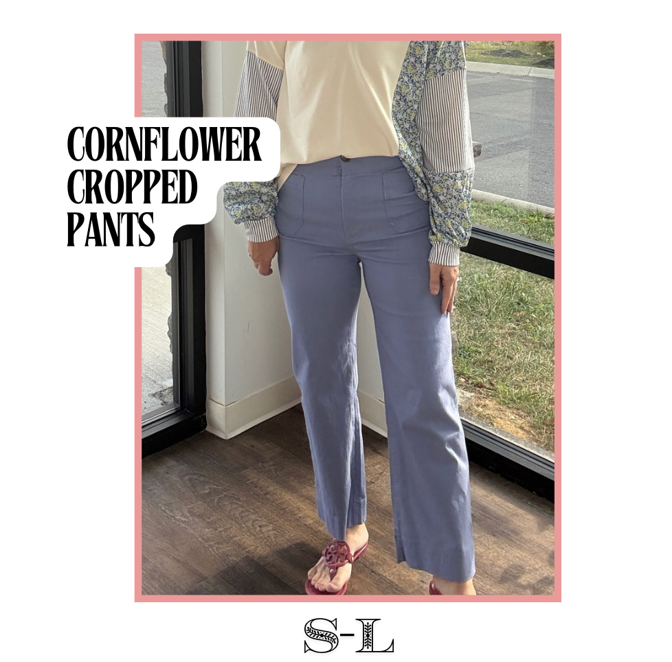 Cornflower Cropped Pants