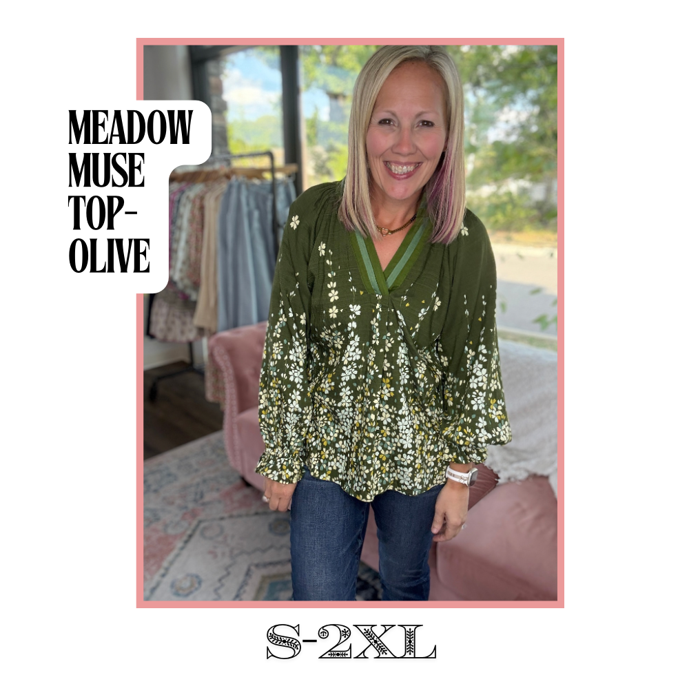 Meadow Muse Top- Olive