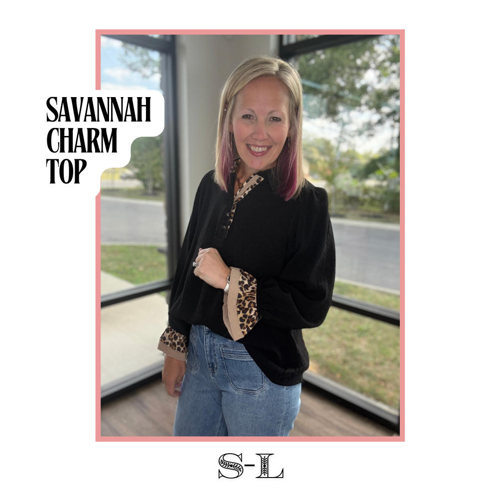 Savannah Charm Leopard Top