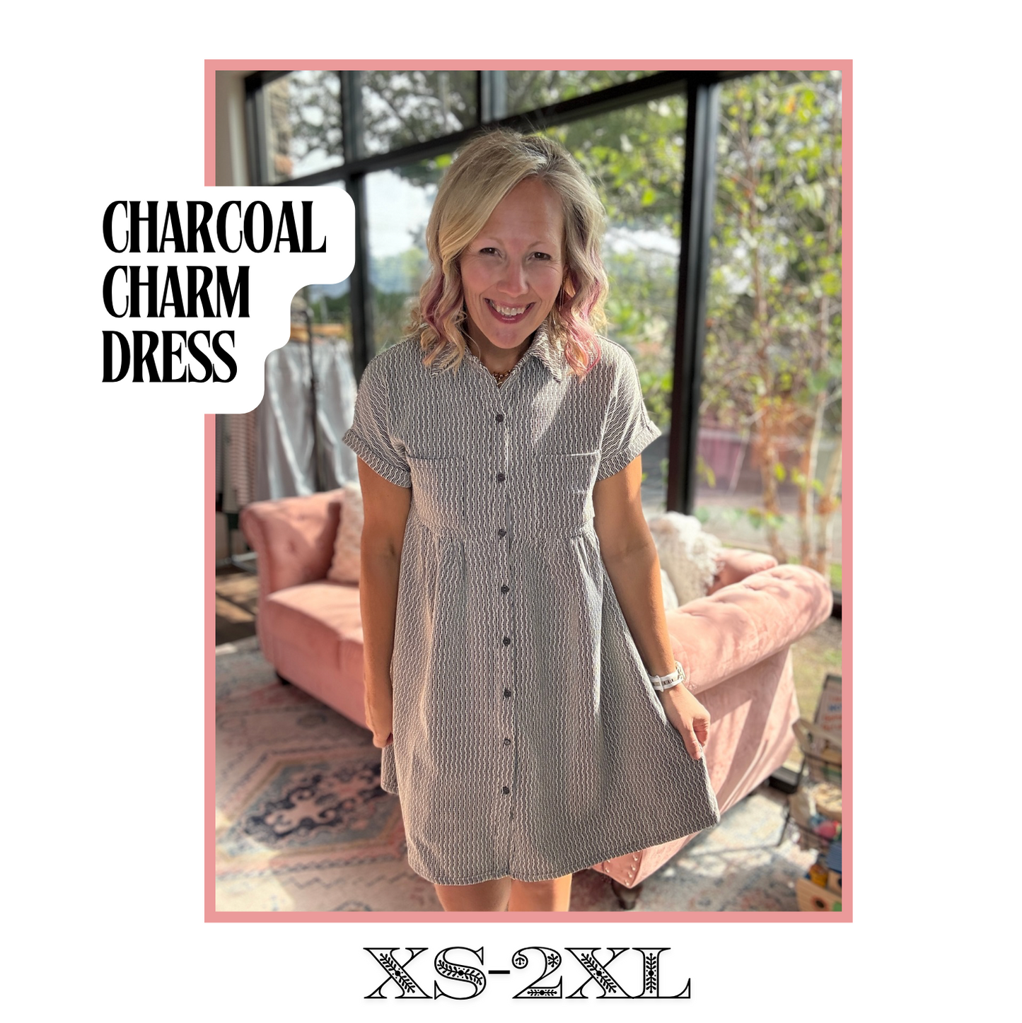 Charcoal Charm Dress