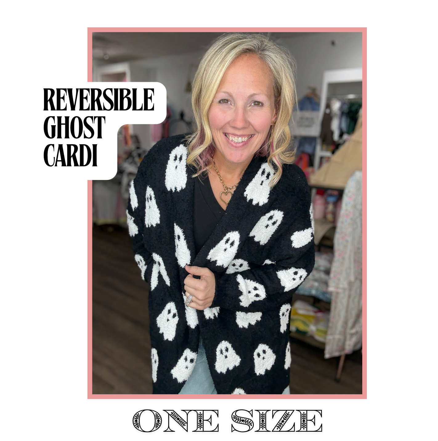 Ghost Reversible Cloud Cardigan