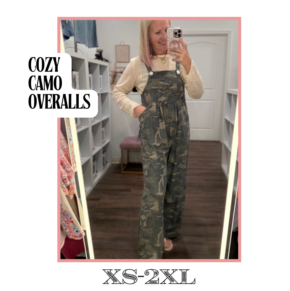 Camo Cozy Overalls