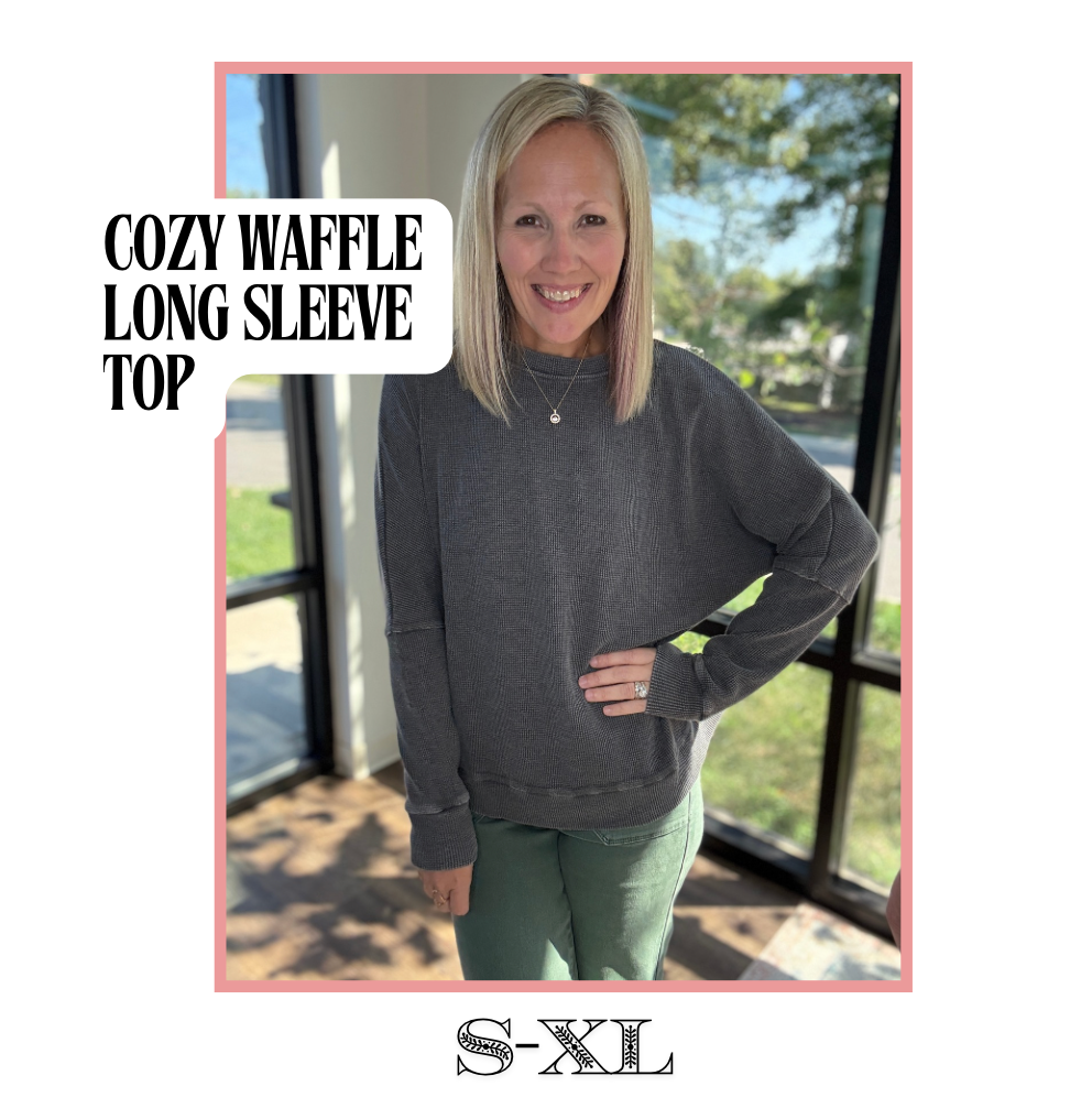 Cozy Waffle Long Sleeve Top