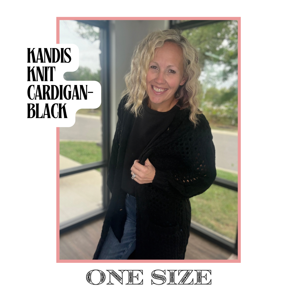 Kandis Knit Cardigan- Black