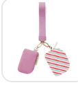 Double Wristlet- Candy Stripes