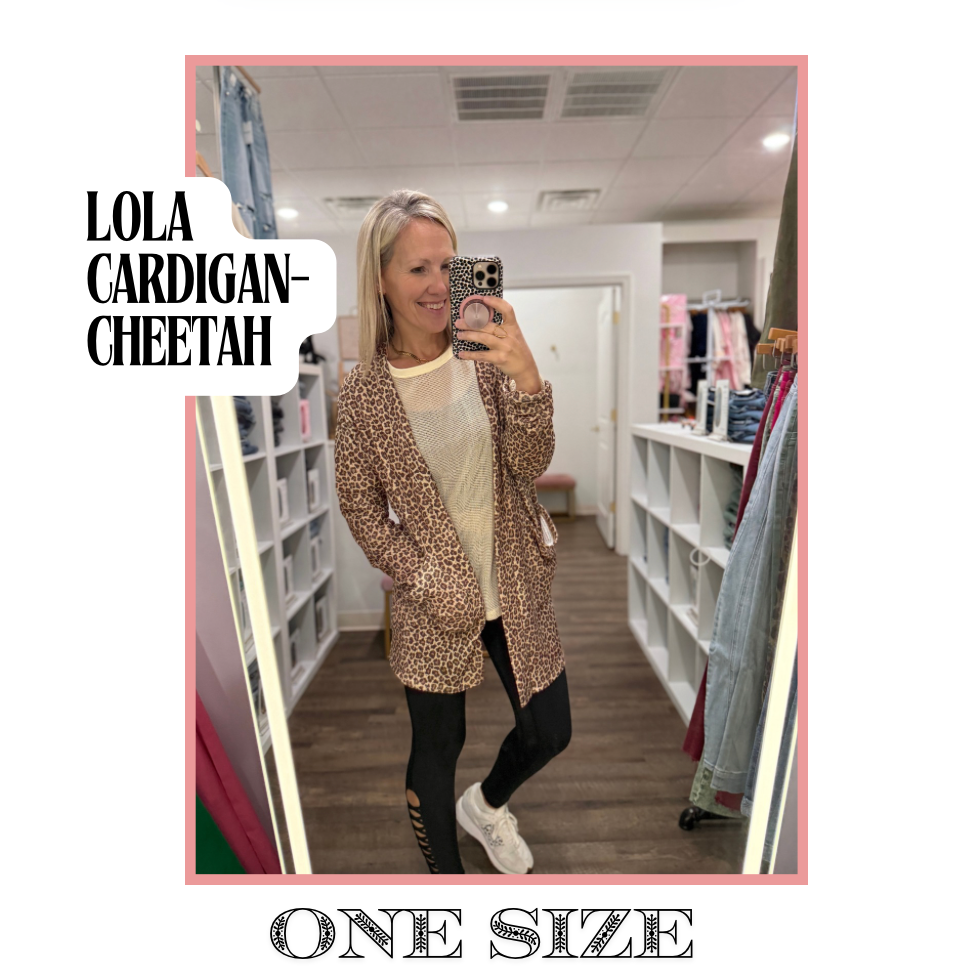 Lola Cardigan- Cheetah