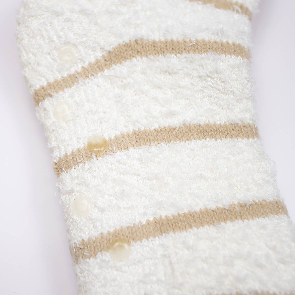 White Stripe Snuggle Socks