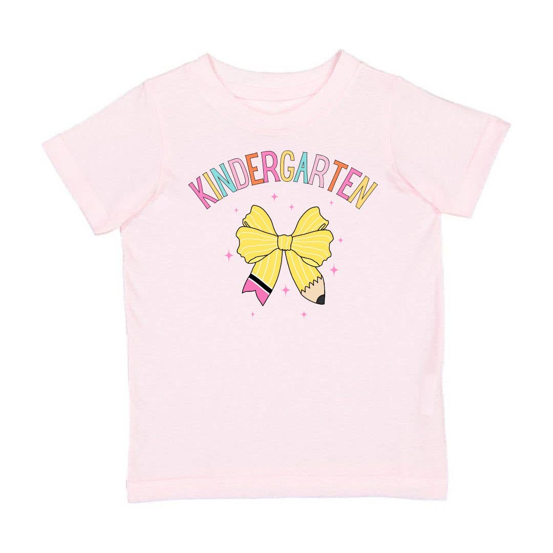 Kindergarten Pencil Bow Tee