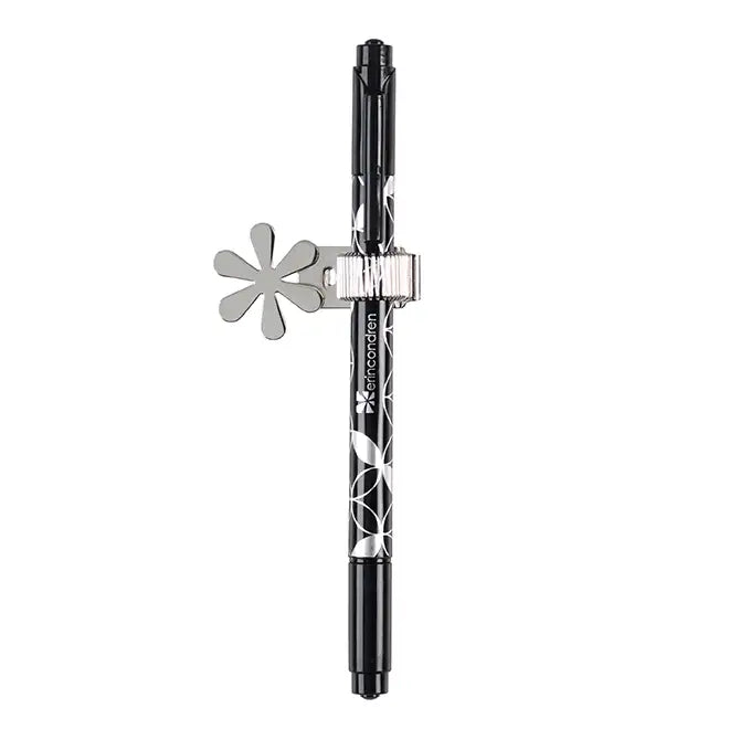 Asterisk Pen Clip - Platinum
