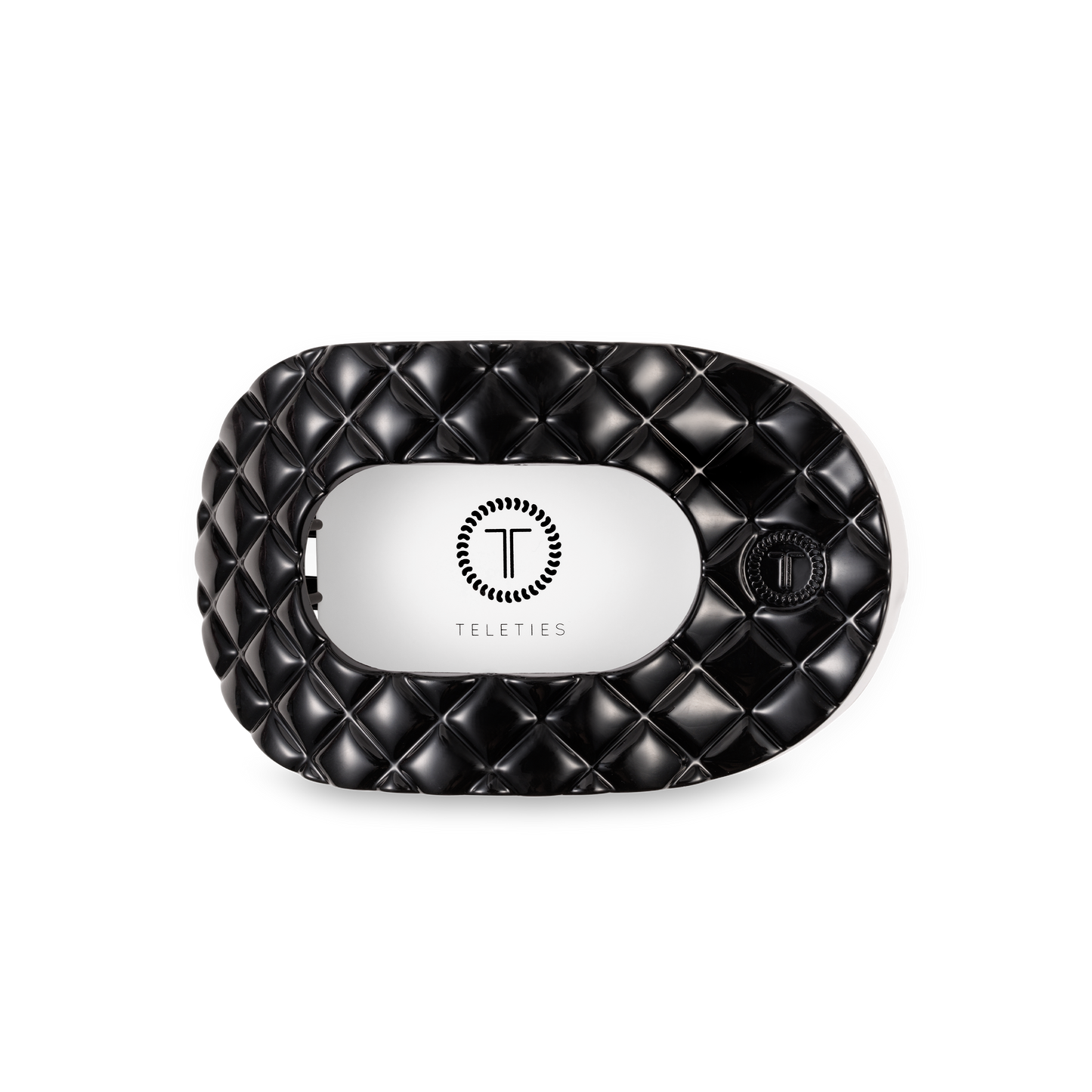 Jet Black Quilted Round- Medium