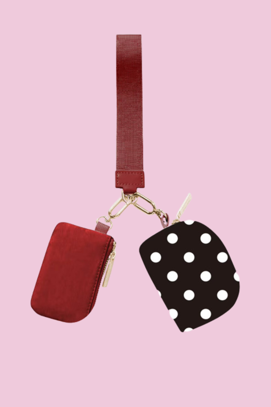 Double Wristlet- Polka Dot