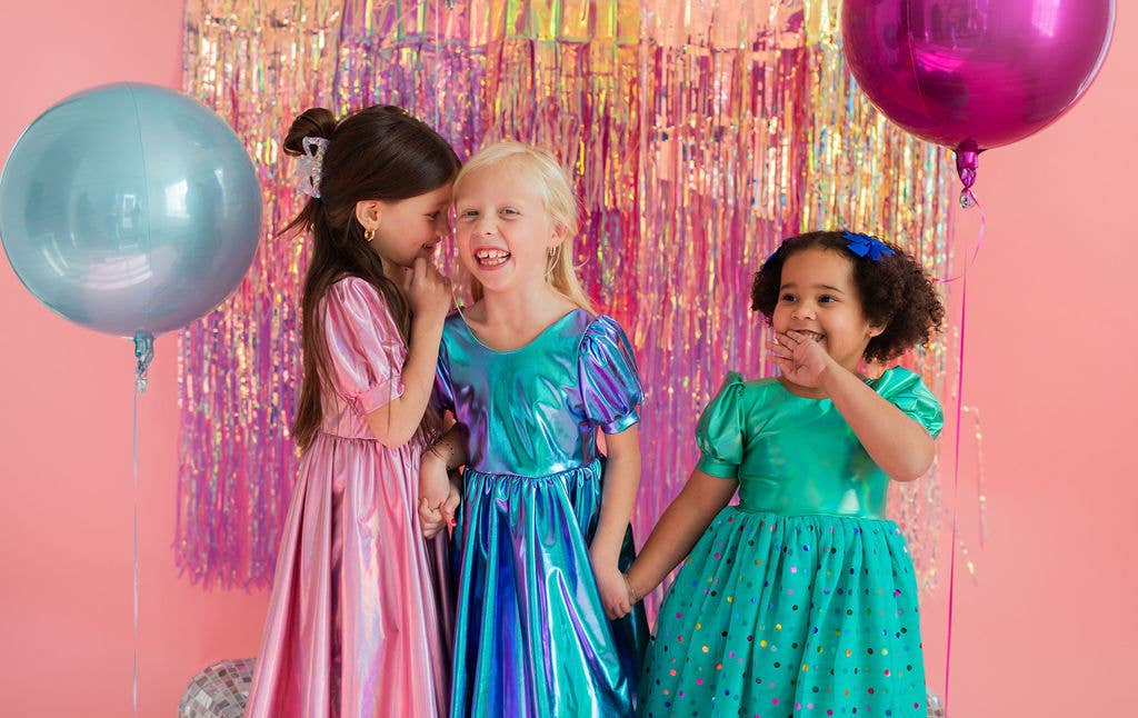Aqua Party Dress