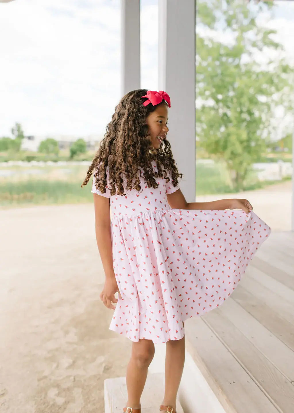 Watermelon Twirl Dress