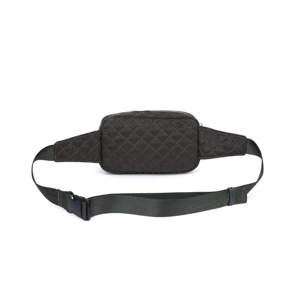 Quilted Belt Bag- Black
