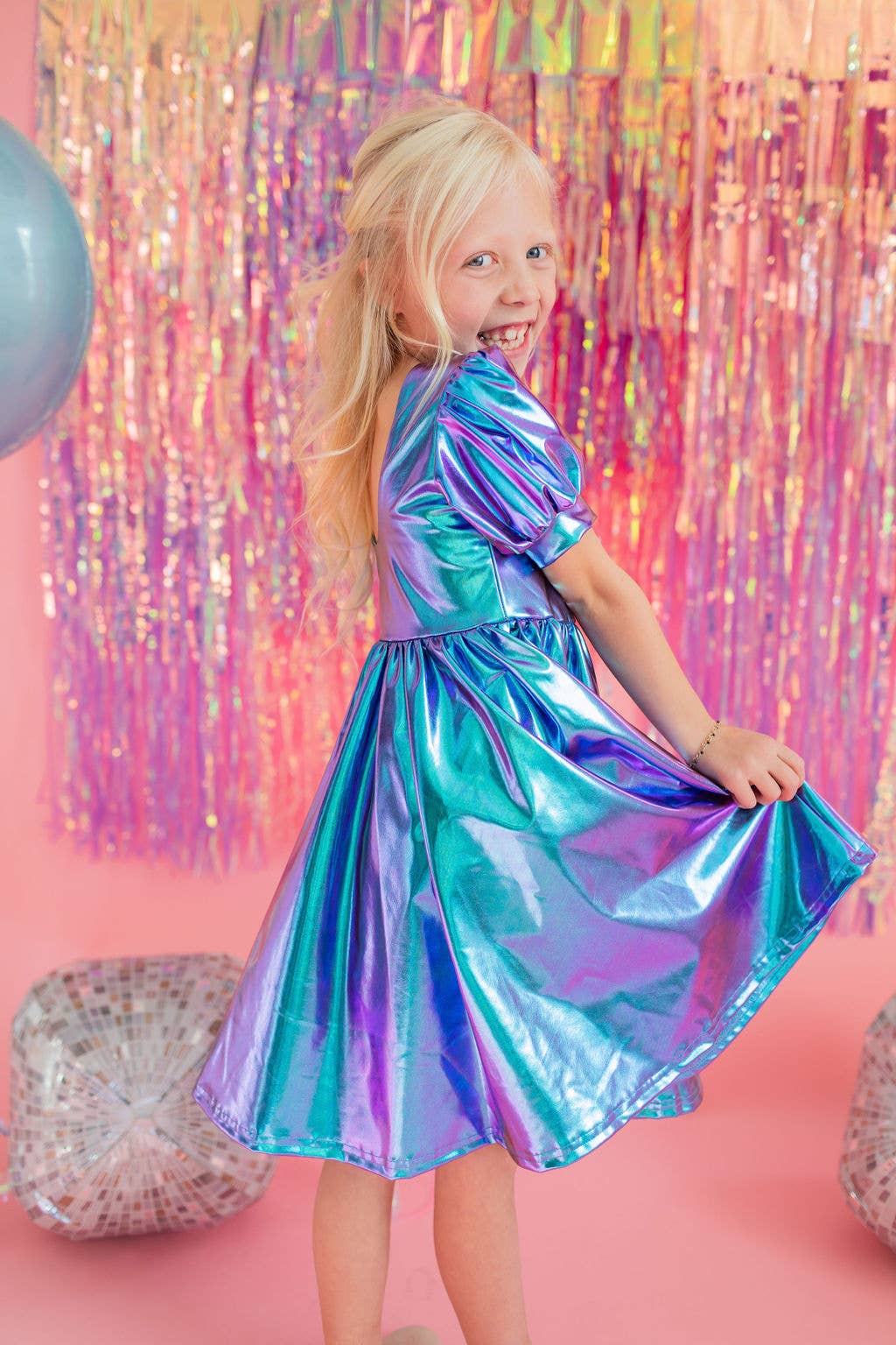 Aqua Party Dress