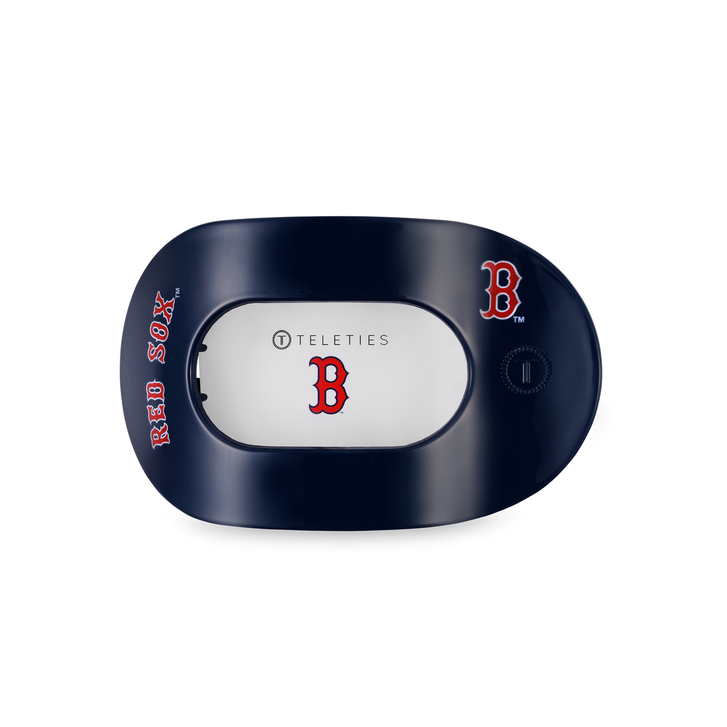 Flat Round Hair Clip | Medium | Boston Red Sox