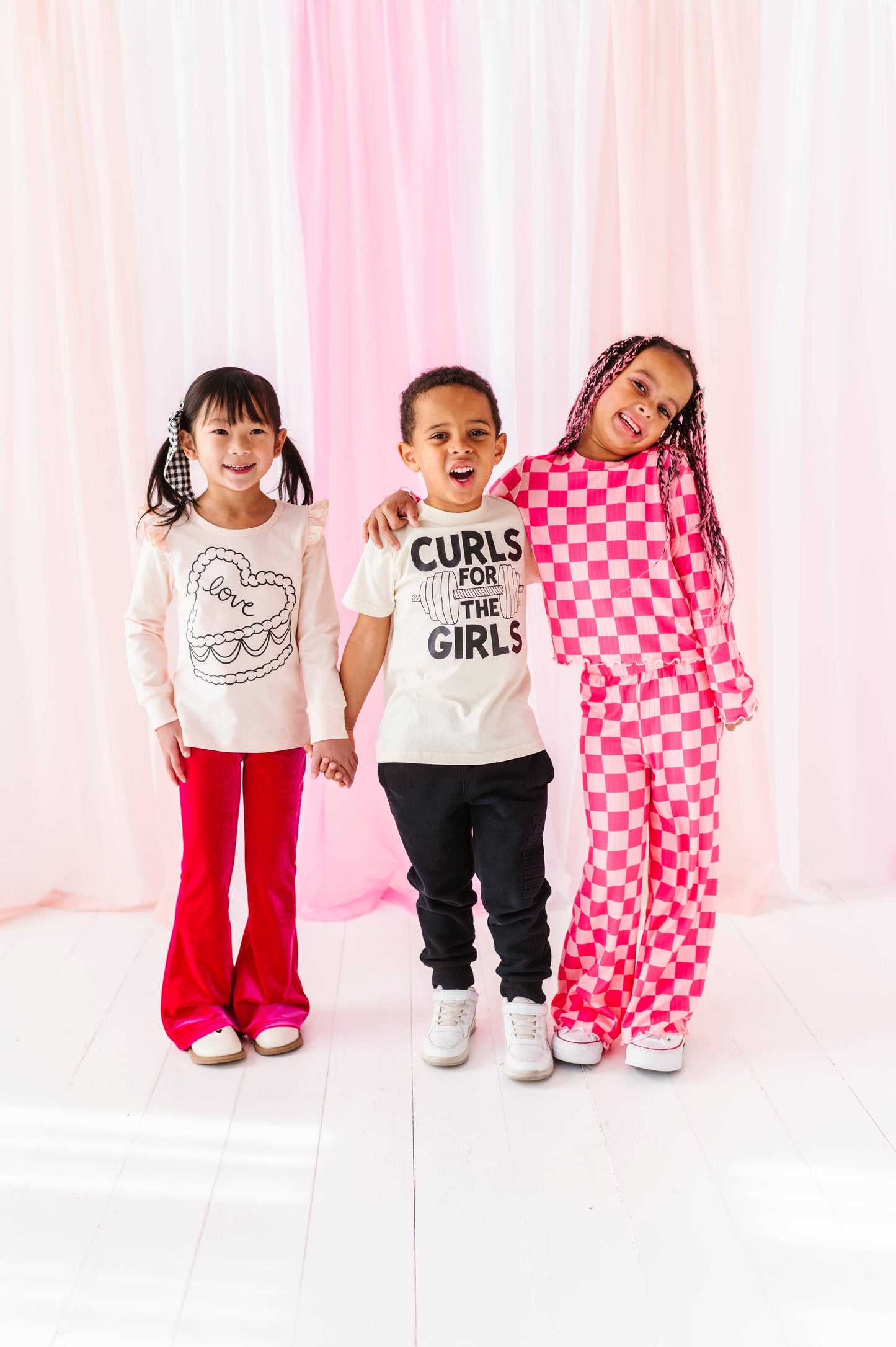 Pink Checkered Set