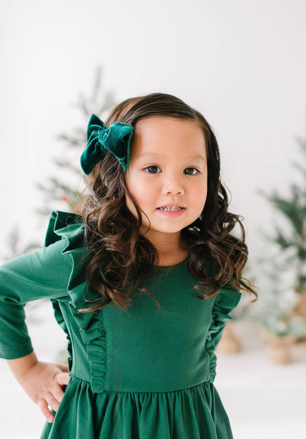 Adelisa Dress in Evergreen