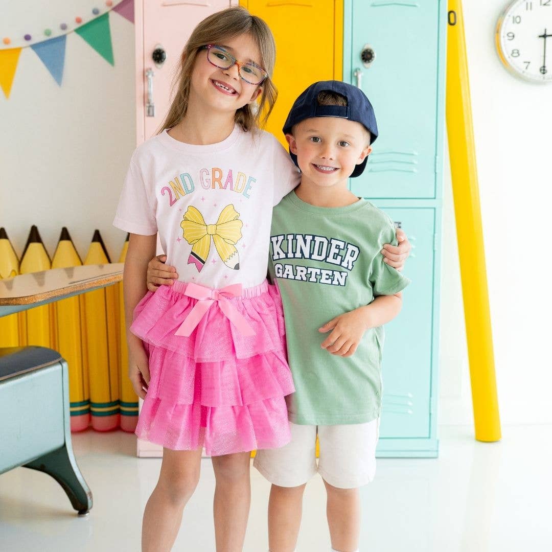 Second Grade Pencil Bow Tee