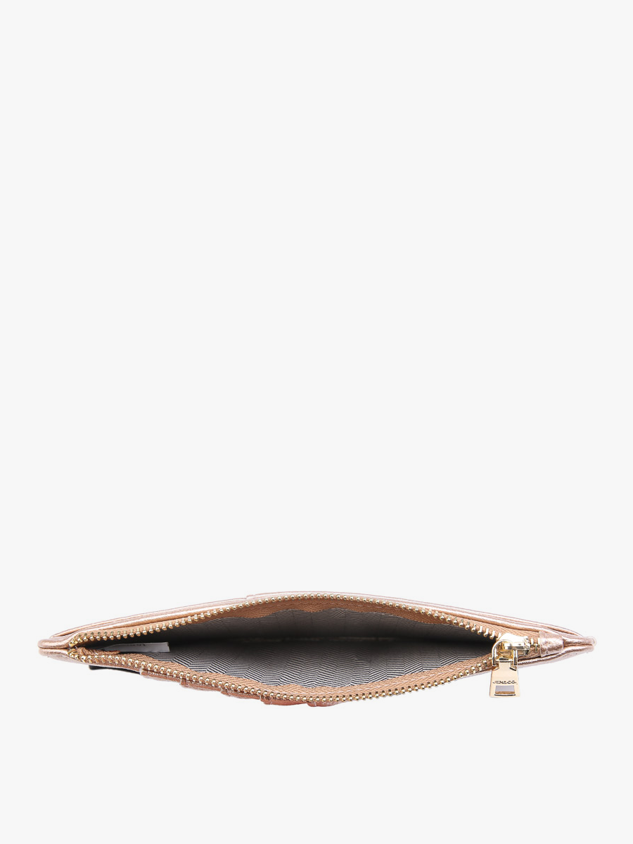 Saige Slim Card Holder: Rose Gold