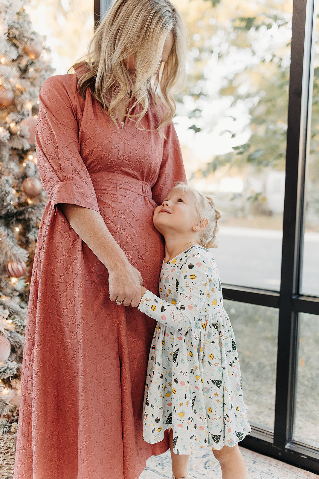 The Ami Dress-Slate Rose