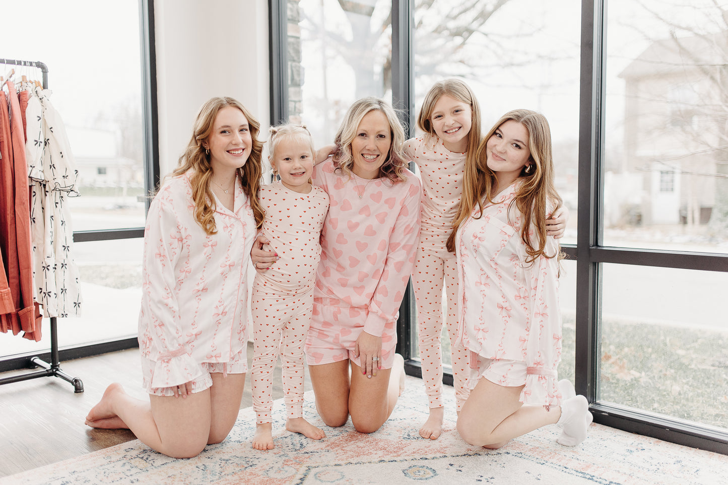Heart Print Loungewear Set