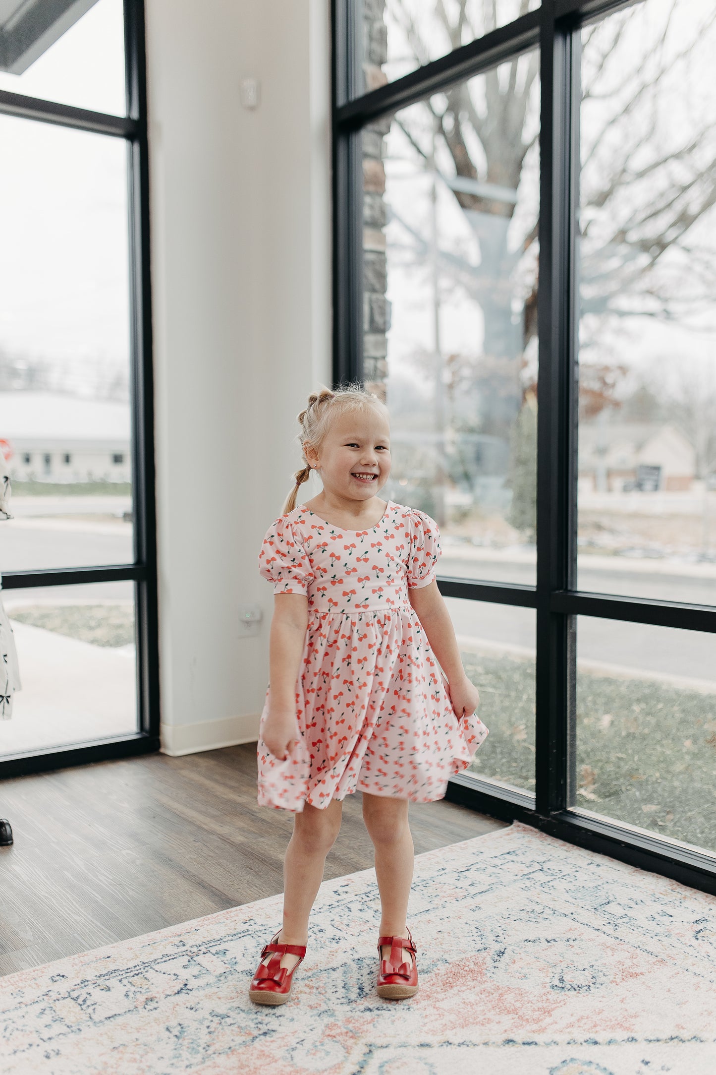 Cherries Twirl Dress