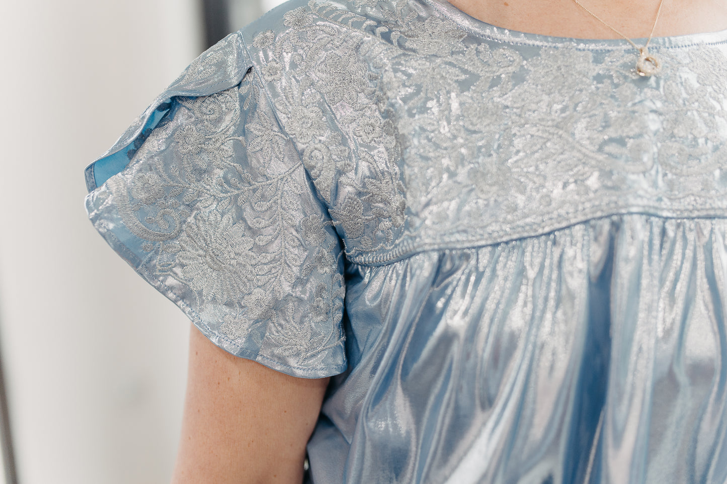 Frosted Shimmer Top
