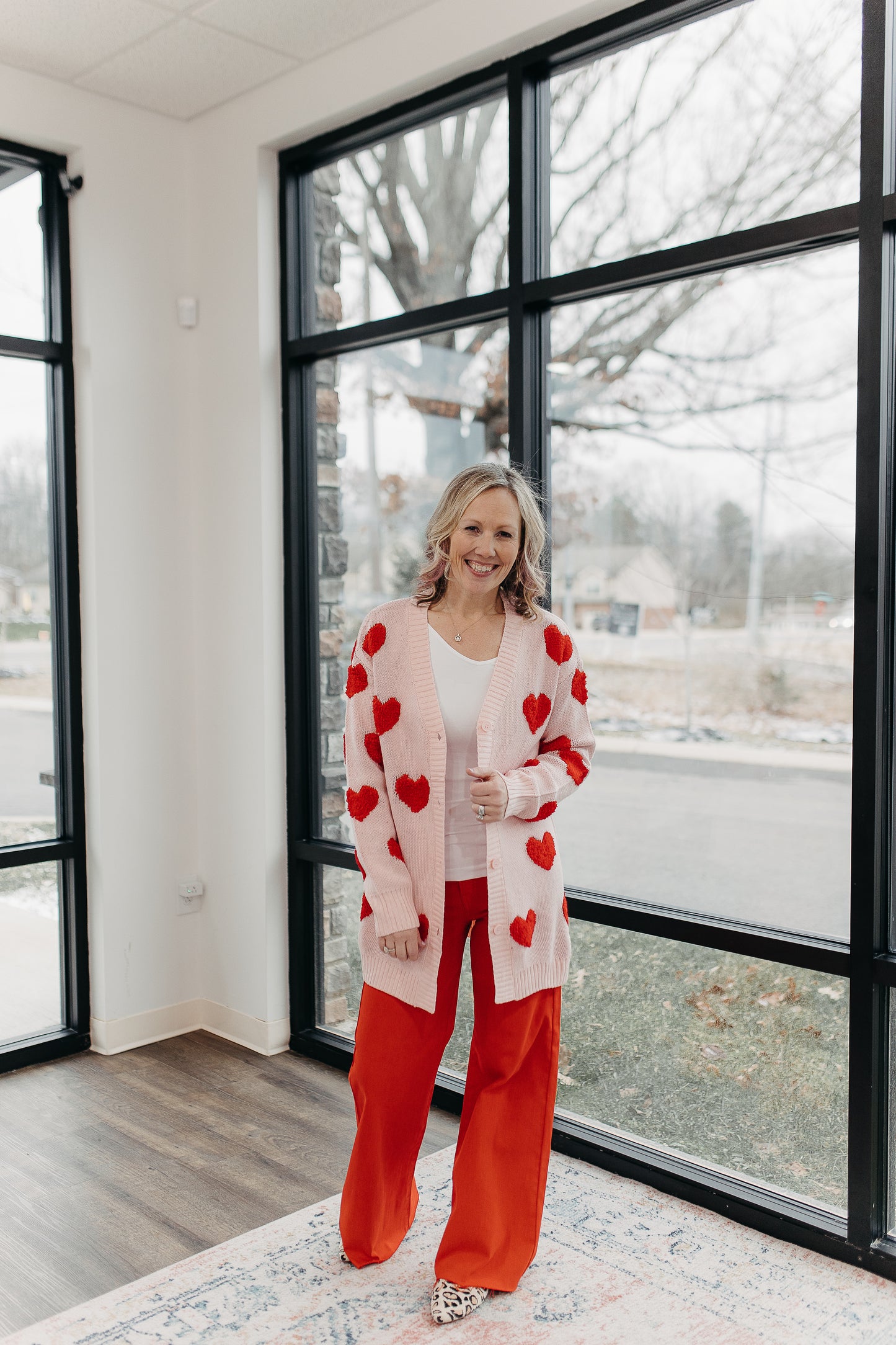 Ruby Red Flare Jean (1&3)