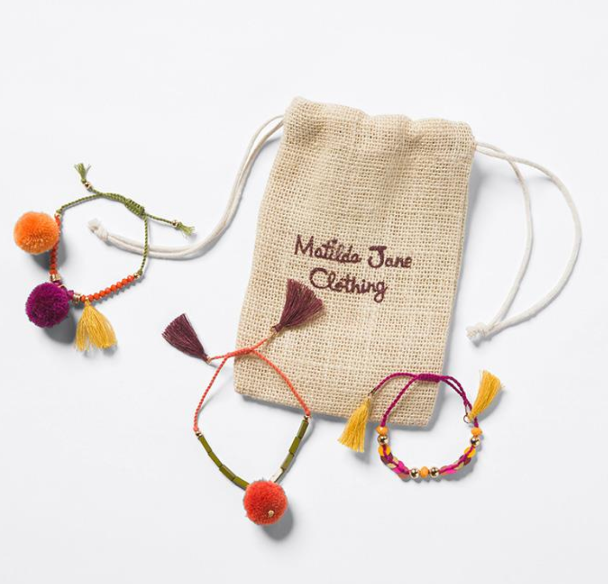 Tropical Flowers Friendship Bracelets