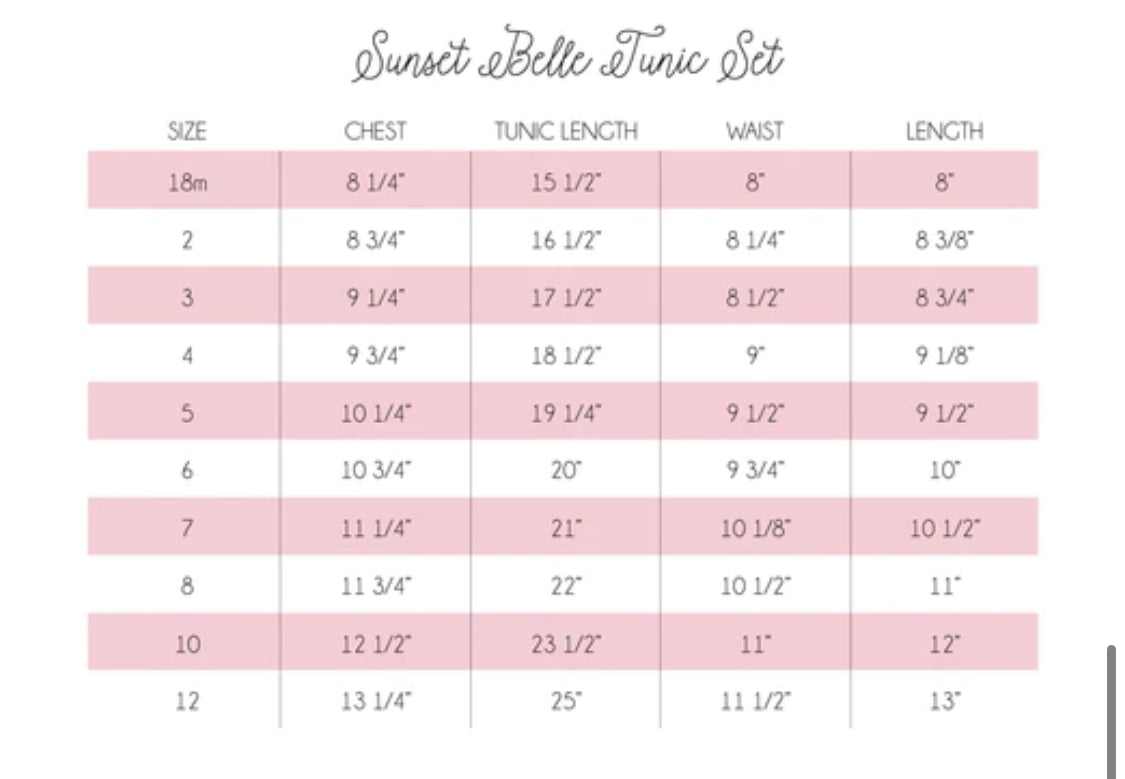Sunset Belle Tunic Set