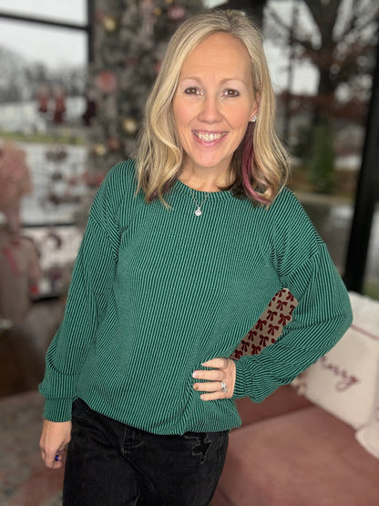 Dreamy Ribbed Top- Green