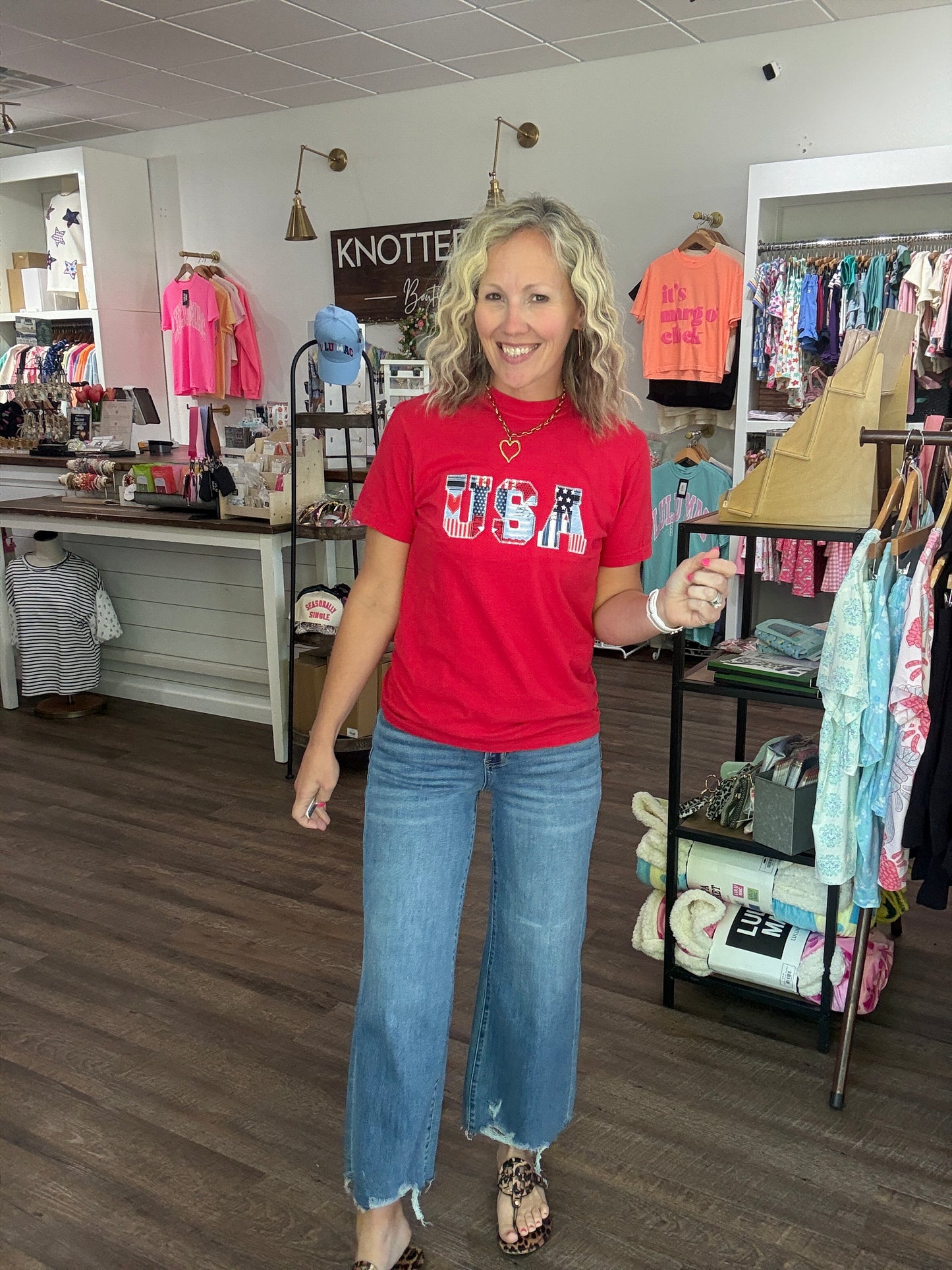 USA Patchwork Tee