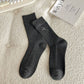 Bow Socks- Dark Gray