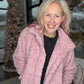 Candie Sherpa Jacket- Mauve