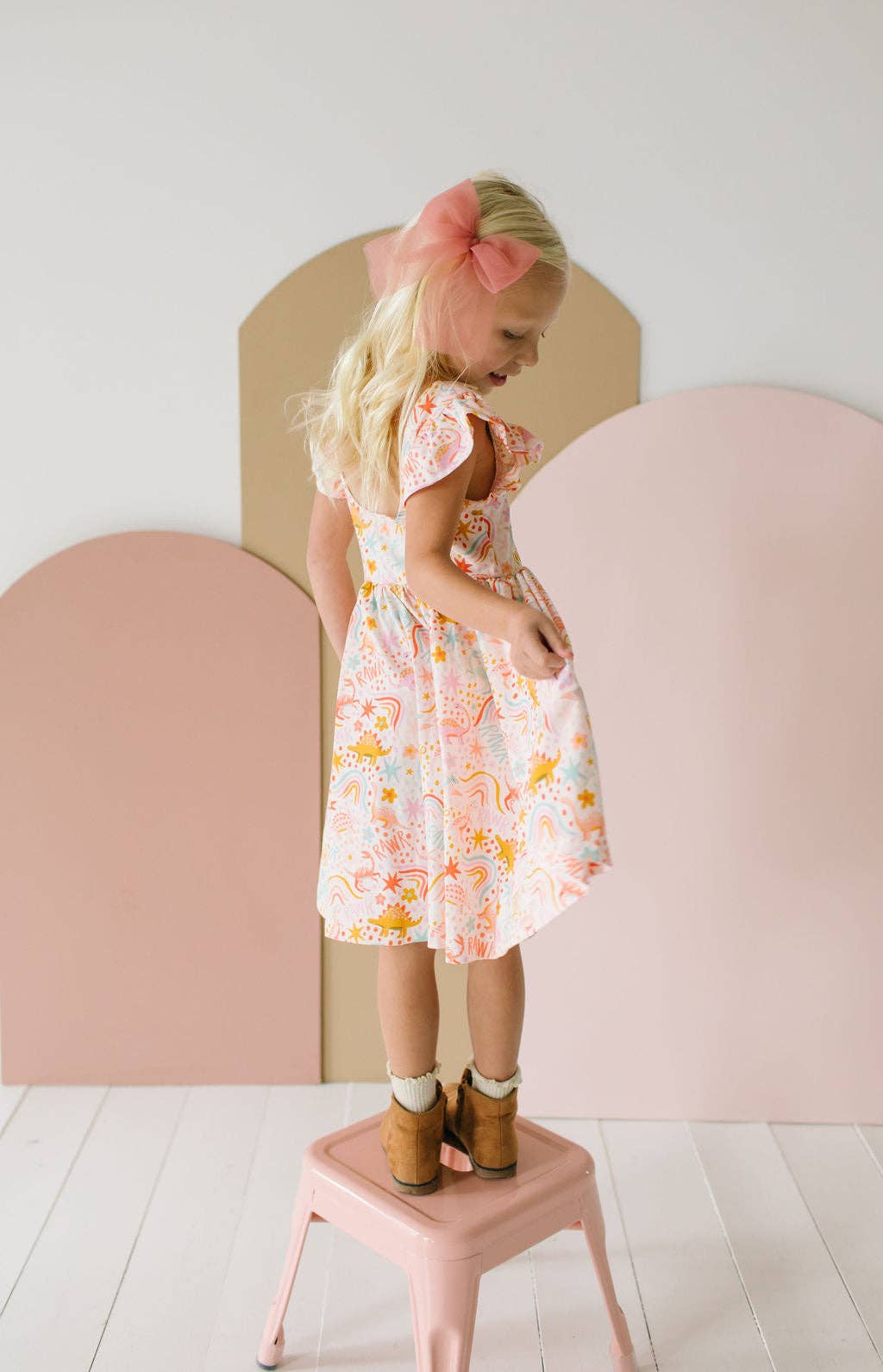 Dreamy Dino Twirl Dress