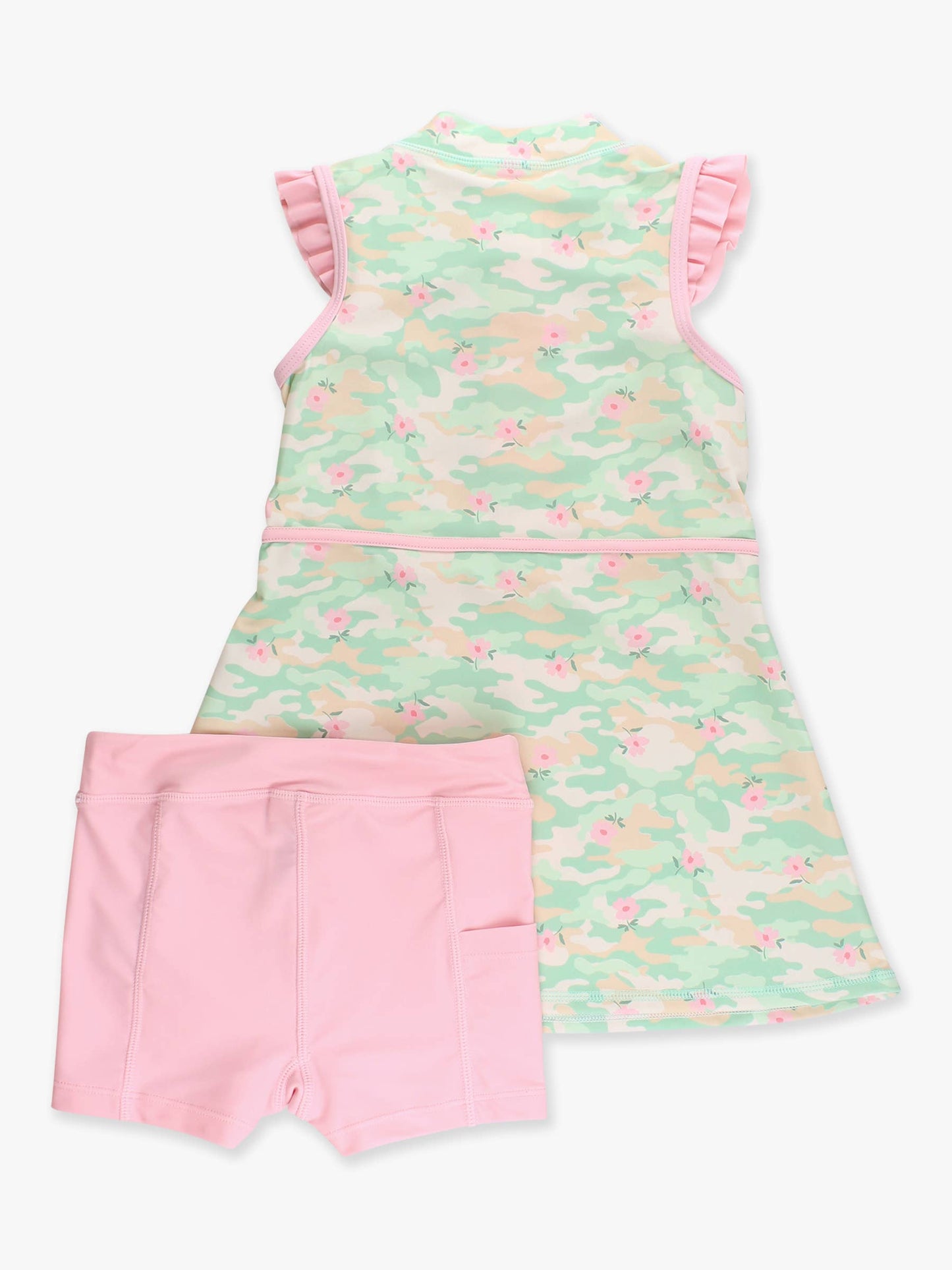 Sage Blossom Camo Dress