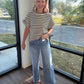 Evergreen Stripes Top