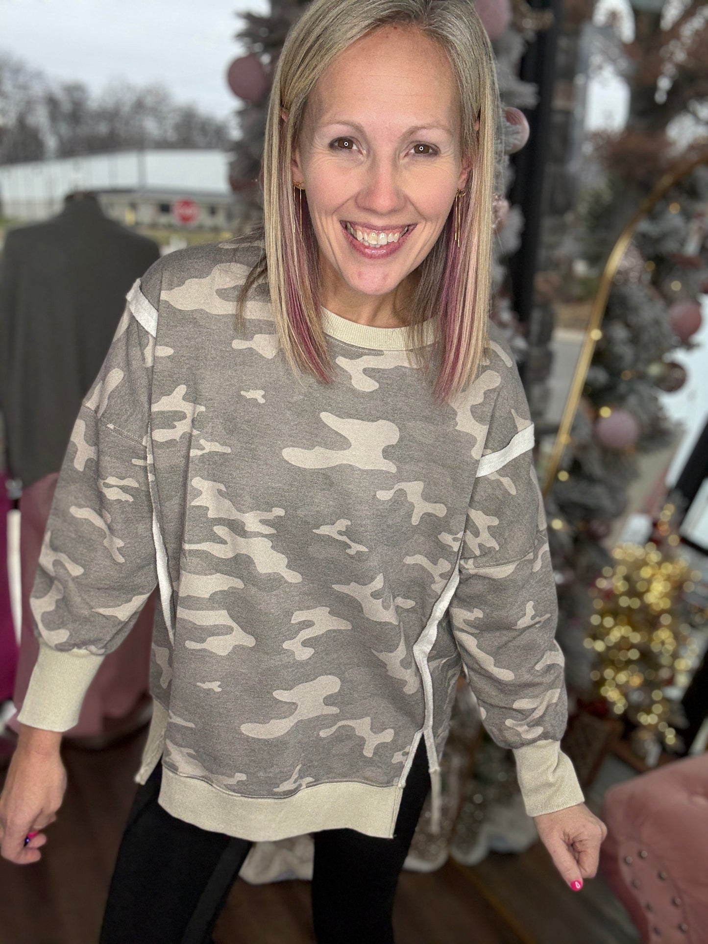 Camo Crew Pullover
