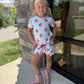 Apple Plaid Girls Scallop Set