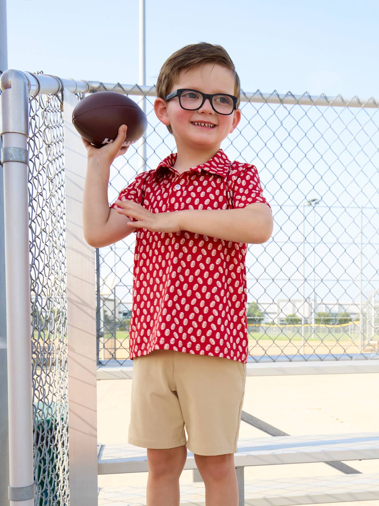 Little MVP Polo- Red