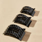 Jet Black Quilted Rectangle- Large