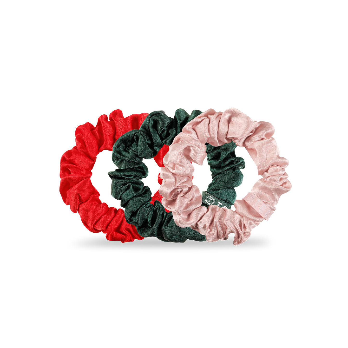 Silk Hair Scrunchie Poinsettia