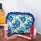 Caroline Floral Quilted Ruffle Bag