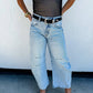 Light Wash Barrel Jeans