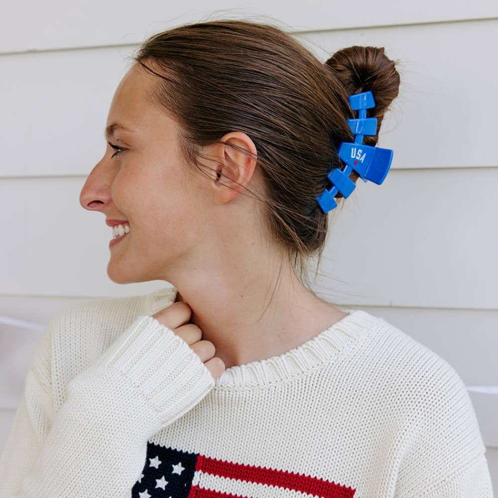USA Blue Large Classic Clip
